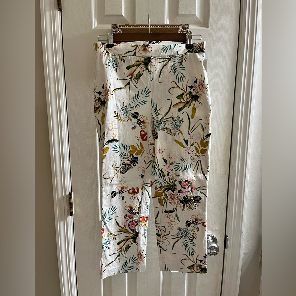 Jules and Leopold stretch cigarette pant. Cropped ankle length Small
